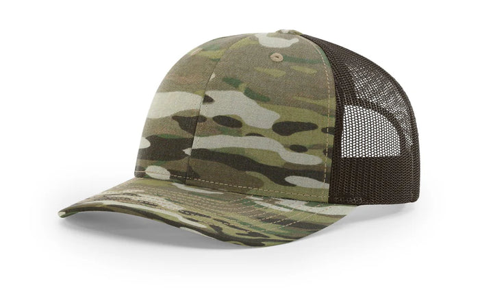 Custom Leather Patch Richardson 862 MULTICAM
