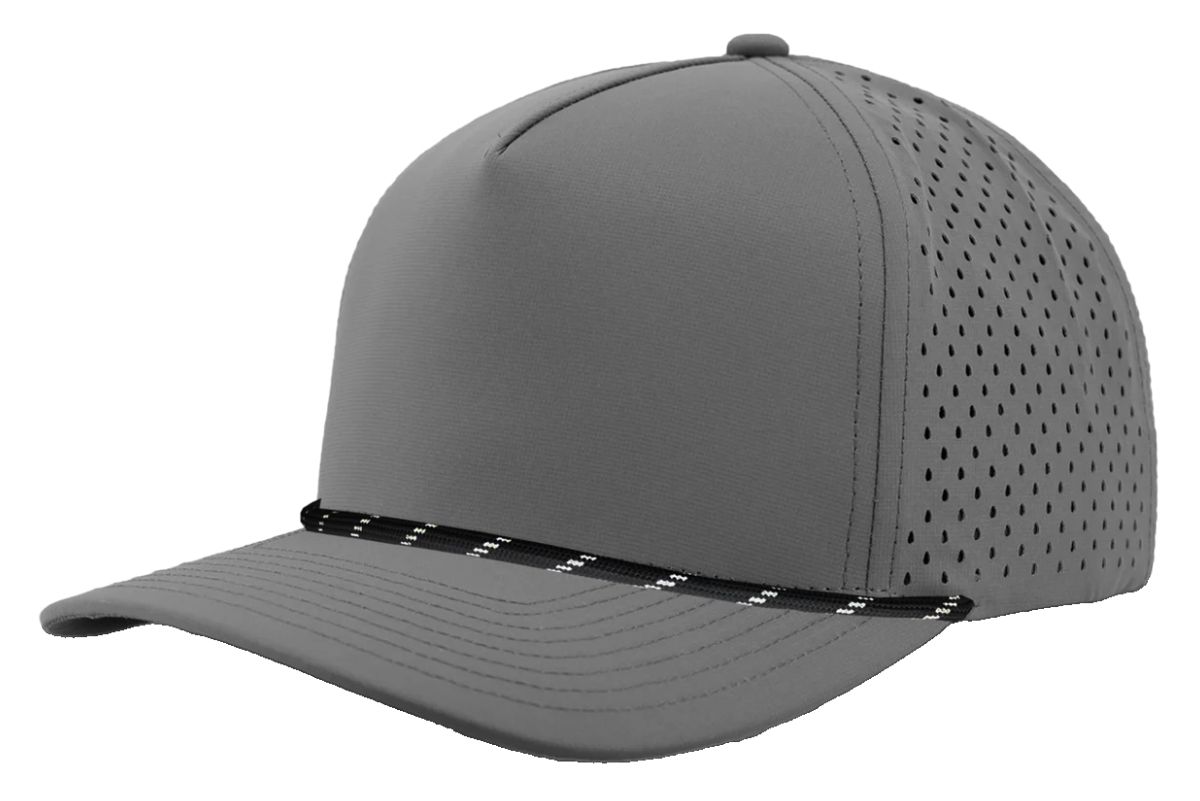 Custom Leather Patch Zapped Blackhawk R+ Headwear