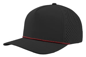 Custom Leather Patch Zapped Blackhawk R+ Headwear