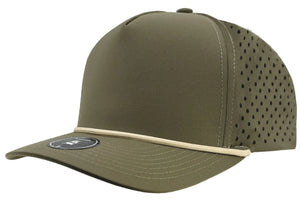 Custom Leather Patch Zapped Blackhawk R+ Headwear