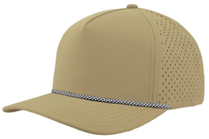 Custom Leather Patch Zapped Blackhawk R+ Headwear