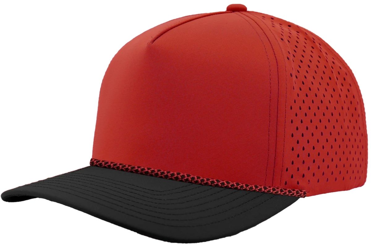 Custom Leather Patch Zapped Blackhawk R+ Headwear