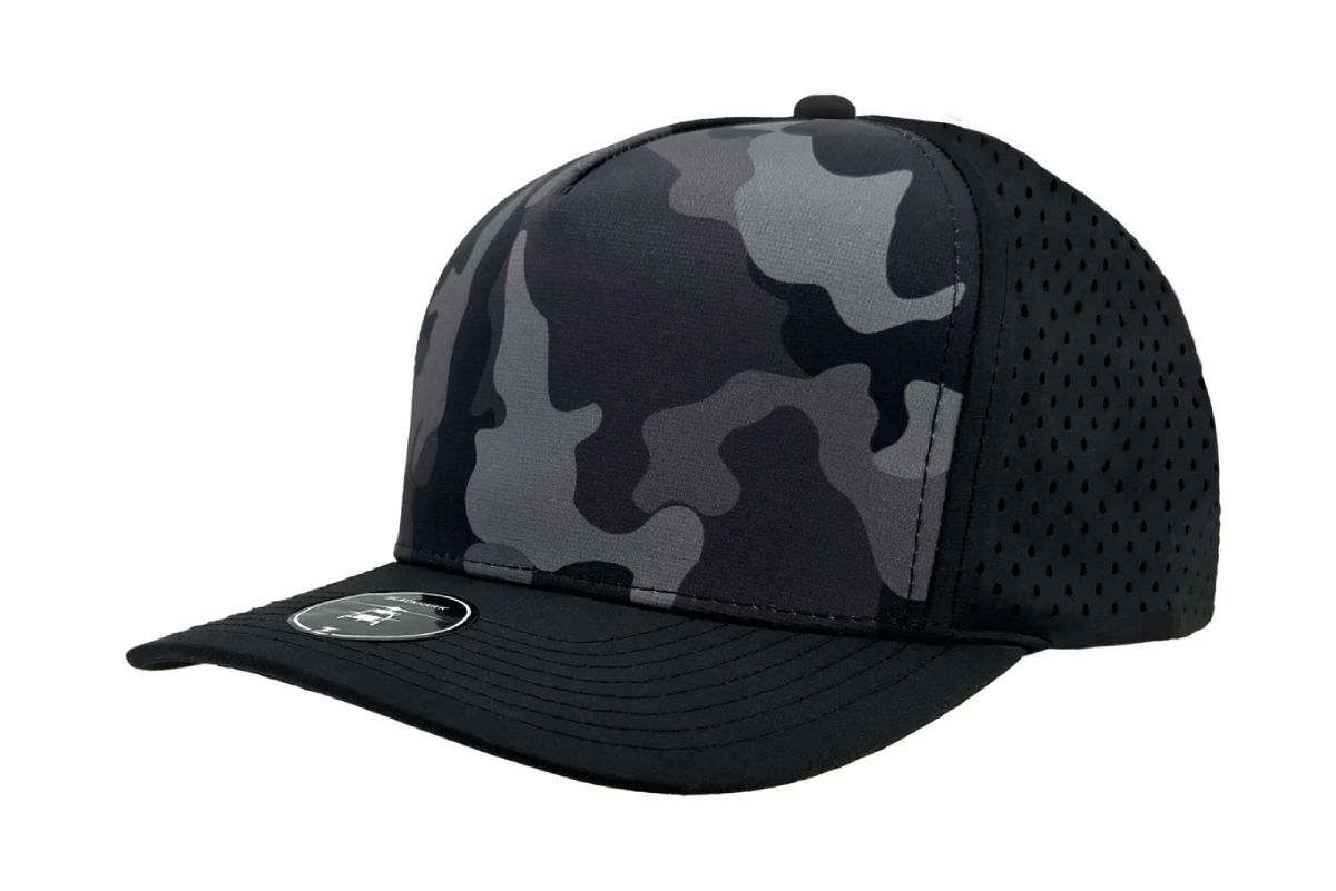 Custom Leather Patch Zapped Blackhawk Headwear