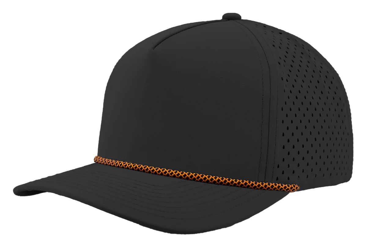 Custom Leather Patch Zapped Blackhawk R+ Headwear