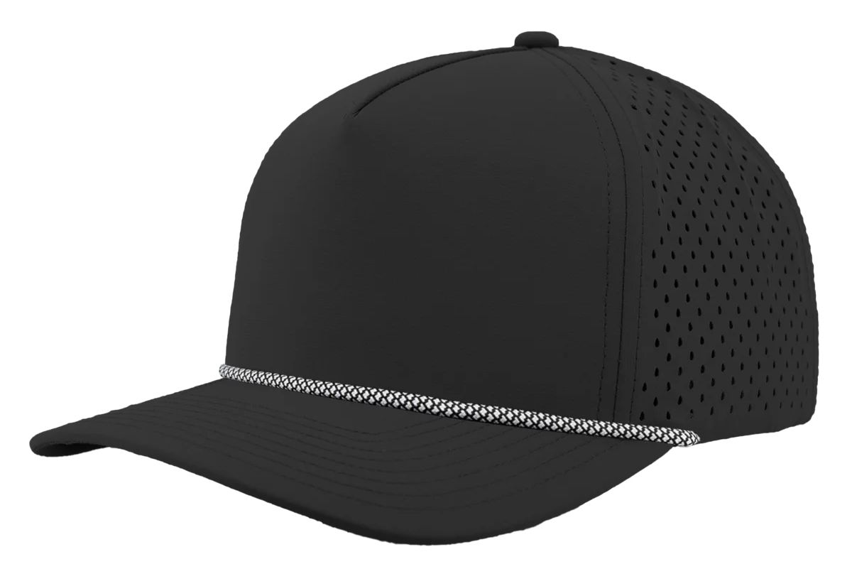 Custom Leather Patch Zapped Blackhawk R+ Headwear