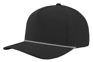 Custom Leather Patch Zapped Blackhawk R+ Headwear