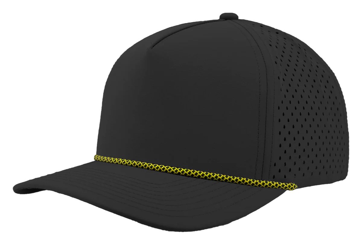 Custom Leather Patch Zapped Blackhawk R+ Headwear
