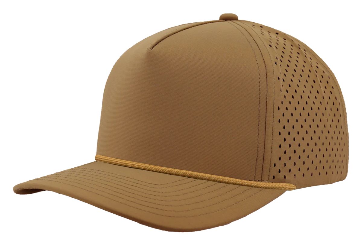 Custom Leather Patch Zapped Blackhawk R+ Headwear