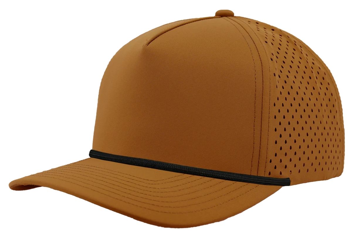Custom Leather Patch Zapped Blackhawk R+ Headwear