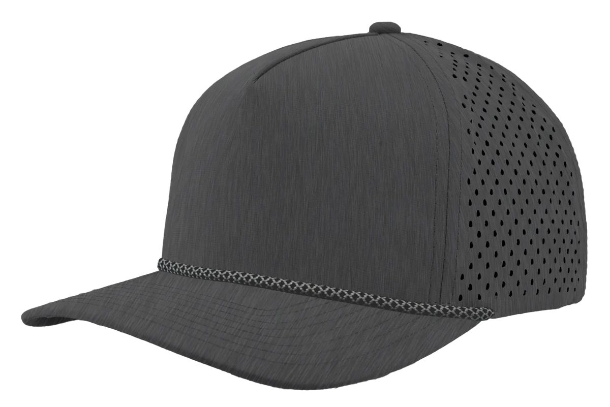 Custom Leather Patch Zapped Blackhawk R+ Headwear