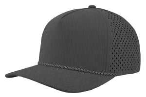 Custom Leather Patch Zapped Blackhawk R+ Headwear