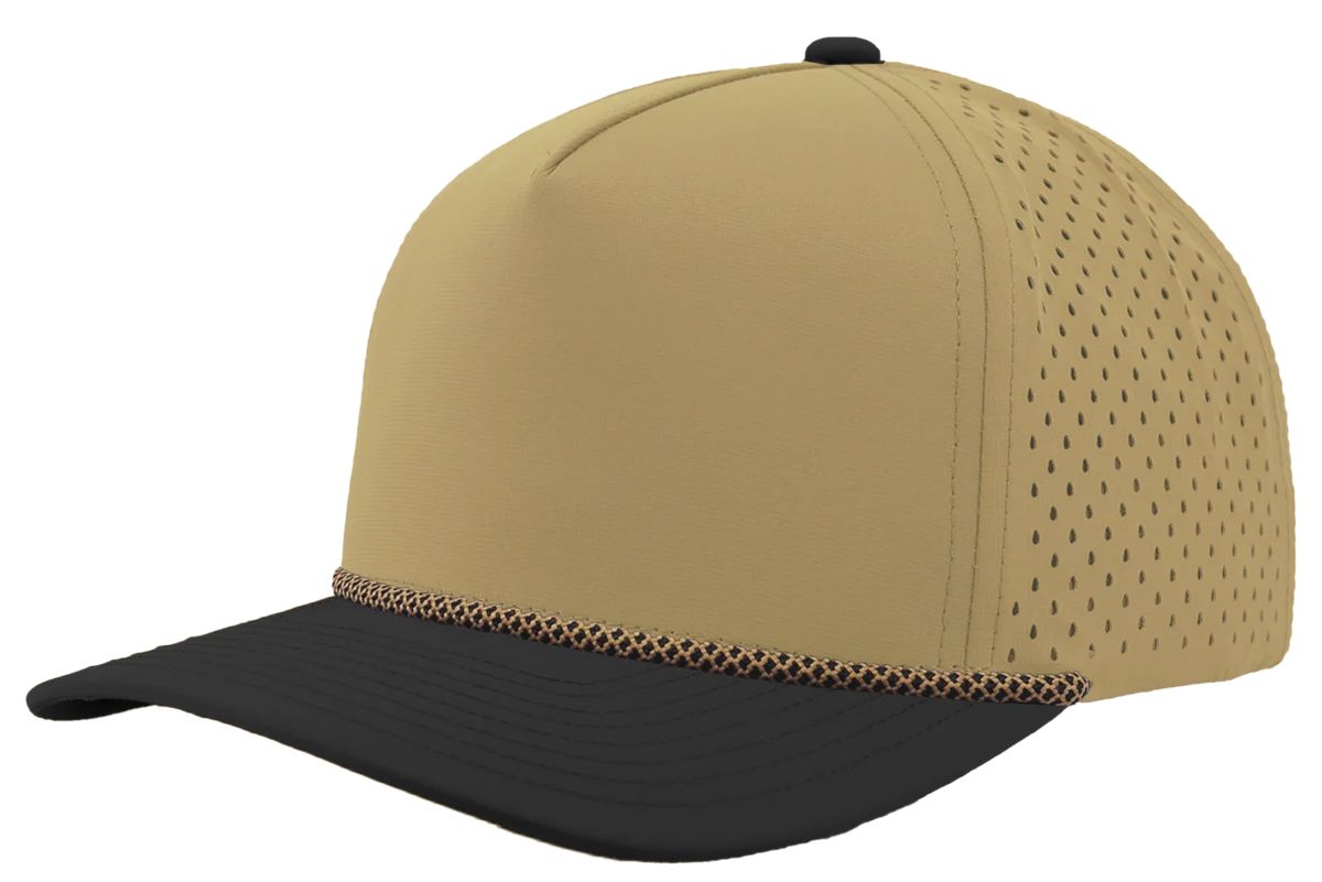 Custom Leather Patch Zapped Blackhawk R+ Headwear