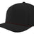Zapped Headwear 5-panel snapback in black with copper chainlink side panel – Blackhawk R style, water repellent and customizable with leather patch