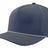 Zapped Headwear 5-panel snapback in navy with white rope – Blackhawk R style, water repellent with custom leather patch option