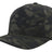 Zapped Headwear 5-panel snapback in olive camo with chainlink design – Blackhawk R style, water repellent and customizable with leather patch