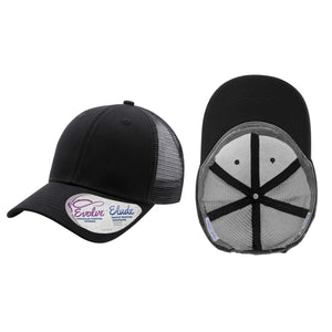 Custom Leather Patch Ponytail Hat