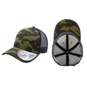 Custom Leather Patch Ponytail Hat