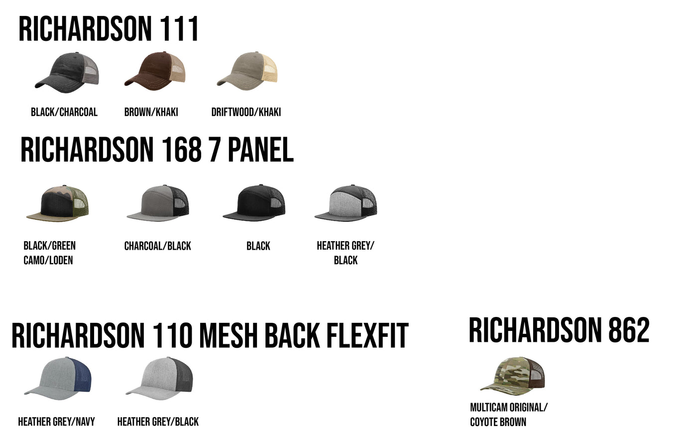 Custom Leather Patch Richardson Trucker Hat
