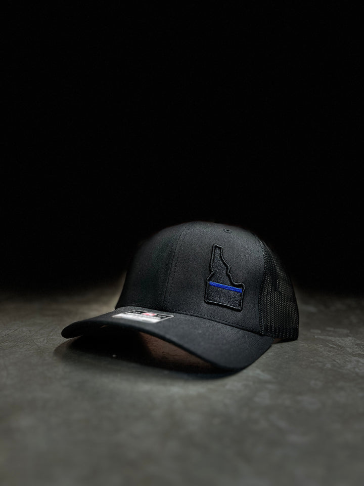 Richardson 112 Black Hat with Idaho Blue Line