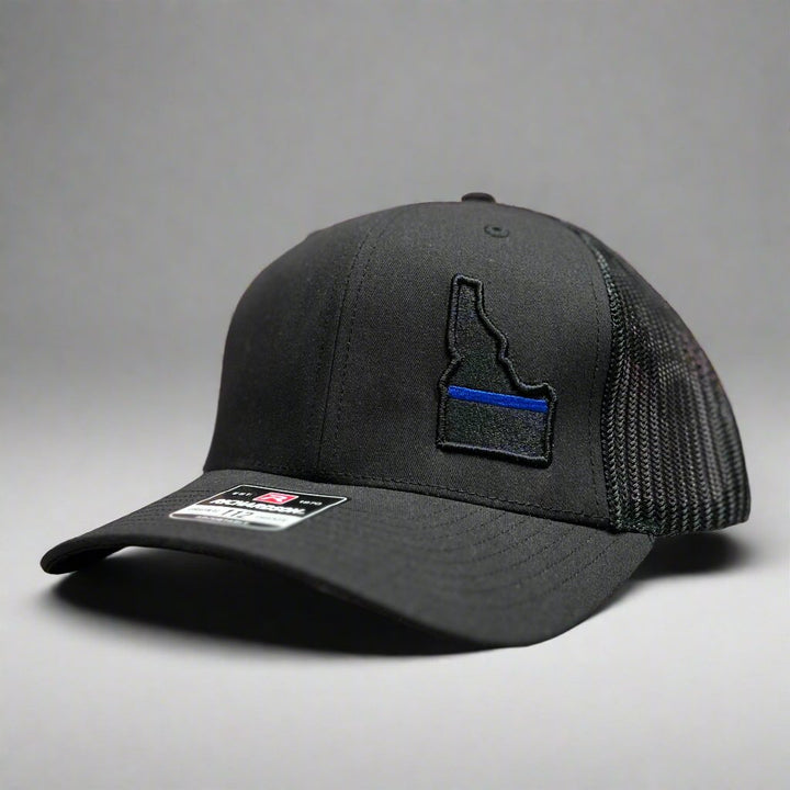 Richardson 112 Black Hat with Idaho Blue Line