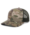 Custom Leather Patch Pacific Headwear Multicam Hat