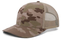 Custom Leather Patch Pacific Headwear Multicam Hat