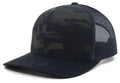 Custom Leather Patch Pacific Headwear Multicam Hat