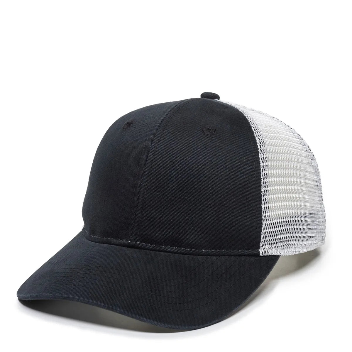 Custom Leather Patch Ponytail Hat