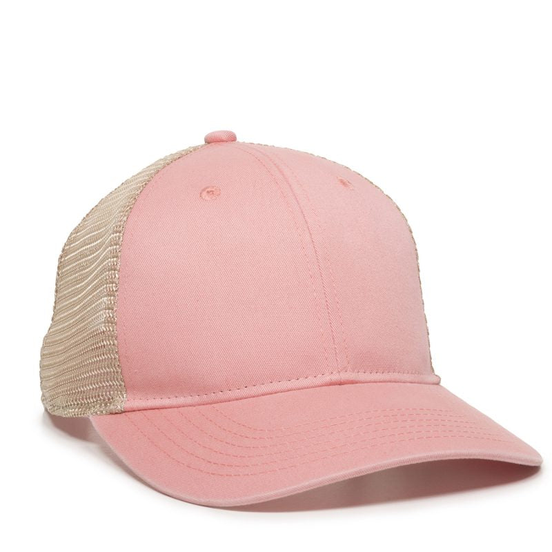 Custom Leather Patch Ponytail Hat
