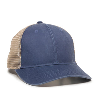 Custom Leather Patch Ponytail Hat