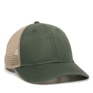 Custom Leather Patch Ponytail Hat