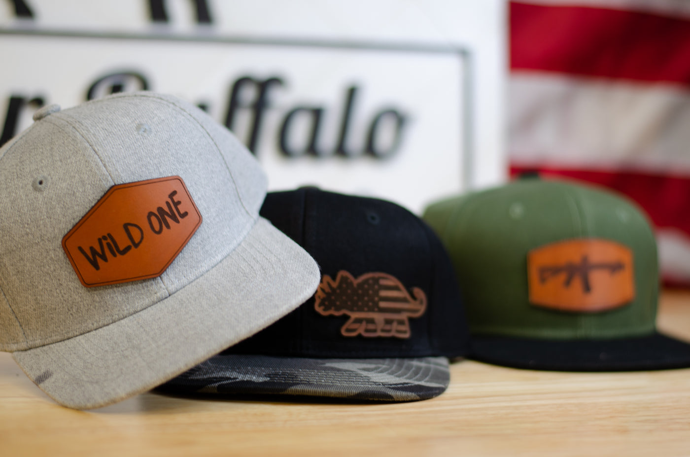 hats with custom patches