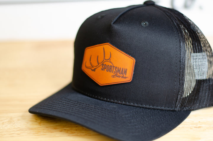 Custom Leather Patch Decky Trucker Hat