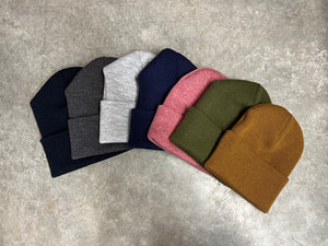 Custom Leather Patch Beanie