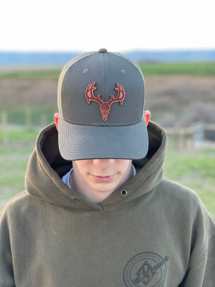 Custom Leather Patch Decky Trucker Hat