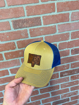 Richardson 112 Biscuit/True Blue with Join The Herd Leather Patch